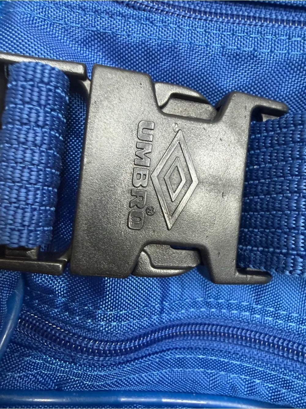 Umbro Blue Soccer Duffle Bag Large Sports Gym Travel Equipment Bag School Work